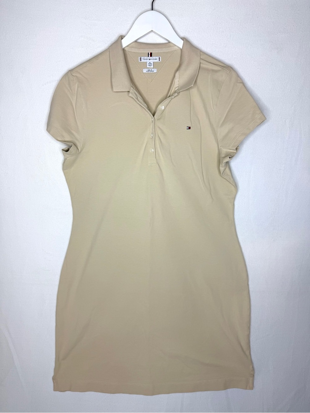 Tommy Hilfiger Women's Beige Polo Dress XL